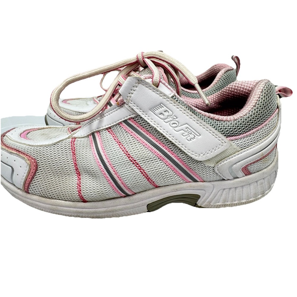 Orthofeet BIOFIT 916 White Pink‎ Comfort Active Shoes Size 9 Extra Extra Wide